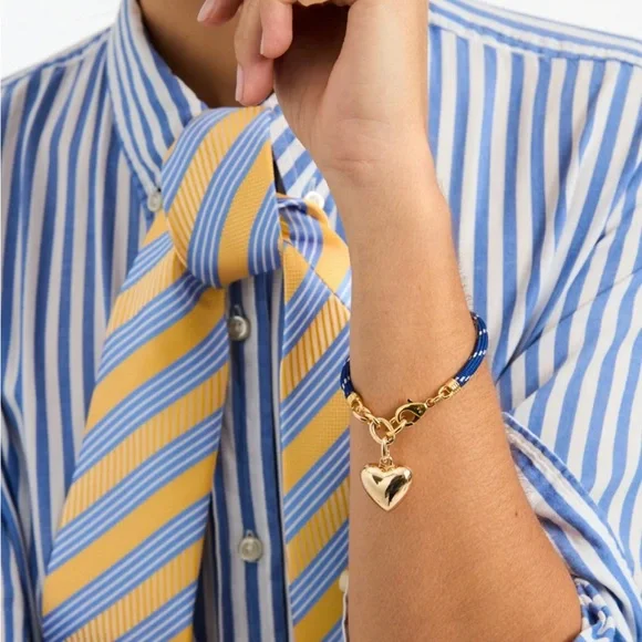 ROXANNE ASSOULIN The Happy Cord Charm Bracelet Green & Yellow - Picture 7 of 8